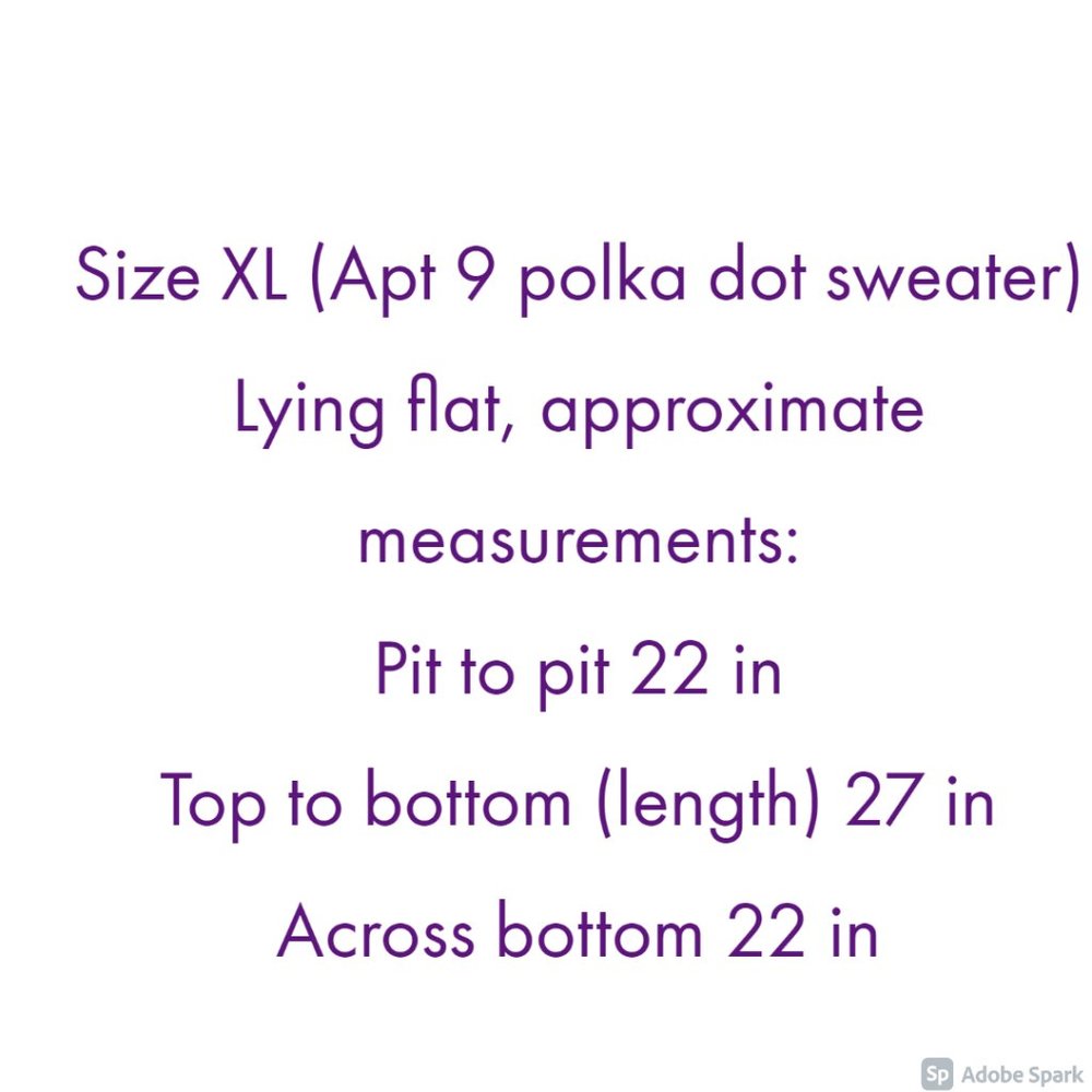 NWT Apt 9 sparkly polka dot sweater - Picture 15 of 15